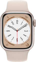 Restored Watch Gen 8 Series 8 41mm Starlight Aluminum - Starlight Sport Band 3K762LL/A (Refurbished)