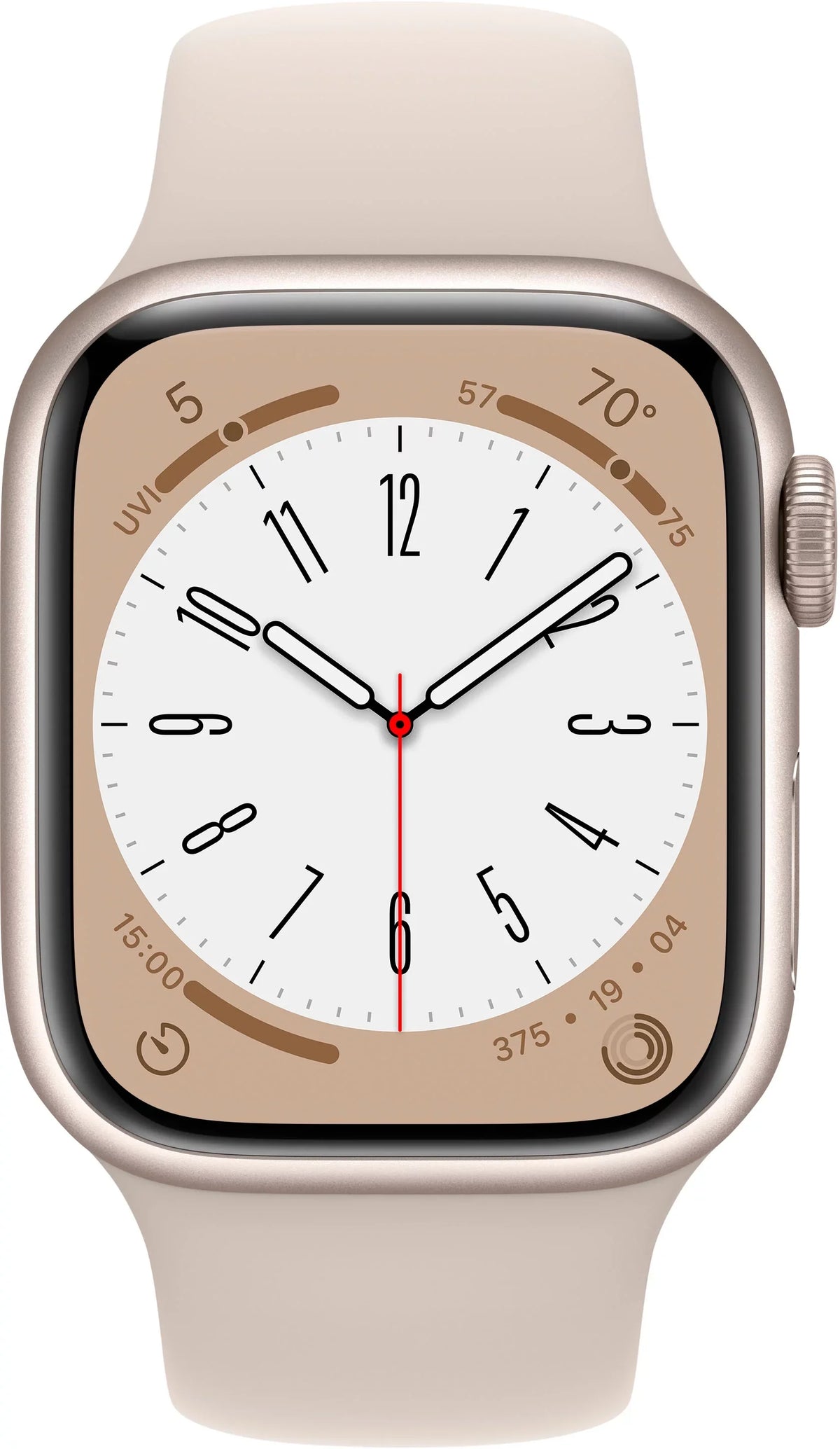 Restored Watch Gen 8 Series 8 41mm Starlight Aluminum - Starlight Sport Band 3K762LL/A (Refurbished)