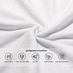 Wellsay Beautiful Flowers Shrubs Butterfly Soft Luxury Decorative Set of 3 Towels, 1 Bath Towel+1 Hand Towel+1 Washcloth, Multipurpose for Bathroom, Hotel, Gym, Spa and Kitchen