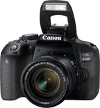 Canon EOS 800D (Rebel T7i) 18-55mm IS STM Lens Bundle SanDisk 32gb SD Card + 3PC Filter Kit
