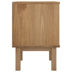 Htovila Bedside Cabinet OTTA Brown&White 18.1"x15.6"x22.4" Solid Wood Pine