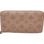 Pre-Owned LOUIS VUITTON Zippy Wallet M61868 Long Monogram Mahina Magnolia (Pink) 083014 (Good)