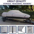 BOAT COVER Compatible for CRESTLINER PHANTOM EAGLE O/B 1985-1987 STORAGE, TRAVEL, LIFT