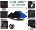 Midnight / BLUE HEAVY-DUTY, TOP OF THE LINE Cover Compatible for Polaris SLH 1997 1998 1999 2000 2001 / SLXH 1997 1998 / SLX Pro 785 1997 1998 1999 Jet Ski PWC Cover 1-2 Seater
