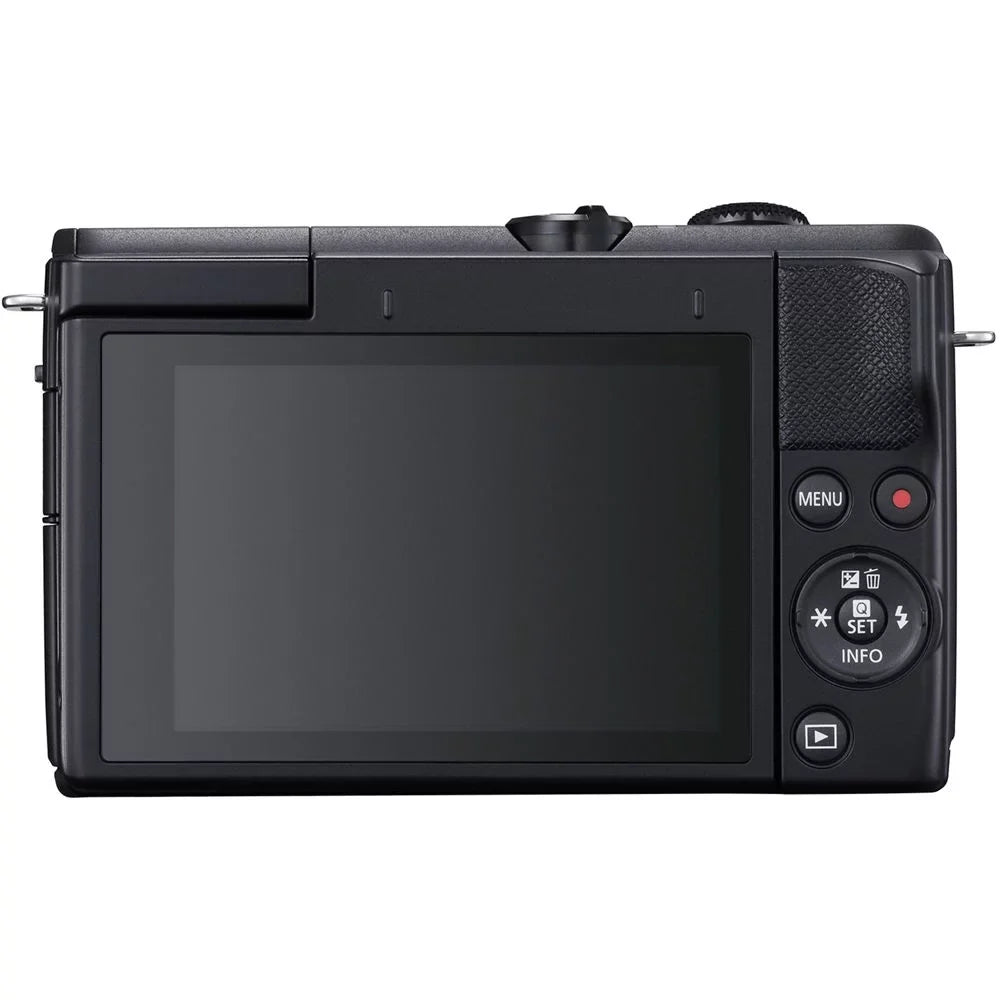 Canon EOS M200 Mirrorless Camera with 15-45mm and 55-200mm Lenses Ebony (3699C009) + Color Filter Kit + Filter Kit + 2 x 64GB Card + Charger + 2 x LPE12 Battery + Card Reader + More