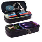 Boo Luigi's Mansion Game Pencil Case Brown Leather Pen Bag Student Stationery Pouch Holder Organizer For School Office Supplies For Kids Teen Adult