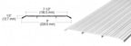 CRL TH019A185 Aluminum 9" x 1/2" Saddle Threshold - 185" Long