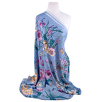 STP GOODS Evening Shawl and Wrap for Individuals Botany Lilac Silk Shawl 51x51'' (130 * 130 cm) Travel Scarf Tops Fashion Shawl for Wedding