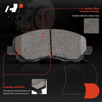 A-Premium 11.48 inch(292 mm) Rear Solid Disc Brake Rotors + Ceramic Pads Kit Compatible with Select Nissan Models - Altima 2002-2020, Juke 2011-2017, Maxima 2004-2008, Sentra 2007-2019, 6-PC Set