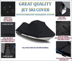 Midnight TOP OF THE LINE JET SKI Cover Compatible for YAMAHA Wave Venture 700 1995 1996 1997 1998 Jet Ski PWC Cover